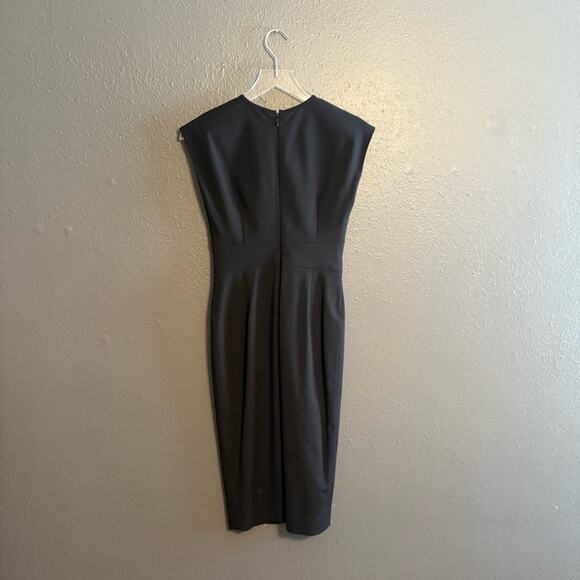 Brooks Brothers Women’s Estethia Wool Keyhole Sleeveless Pencil Dress Size 0 - Picture 2 of 7